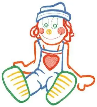 Weekend Sale Small Rag Doll Embroidery Design