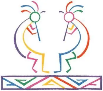 Next Day Delivery Small Kokopelli Embroidery Design