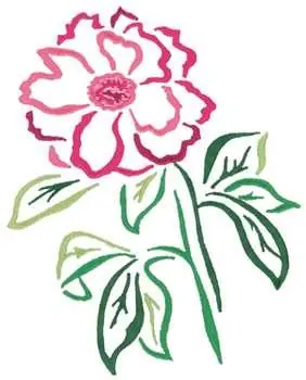 Peony Embroidery Design Exclusive