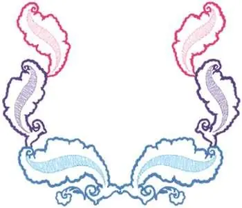 Scroll Wreath Embroidery Design Professional Grade