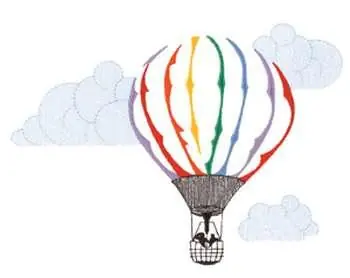 Small Balloon Embroidery Design New Release