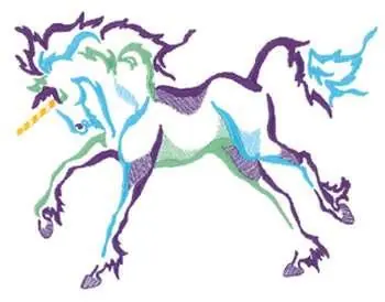 Time-Limited Small Unicorn Embroidery Design