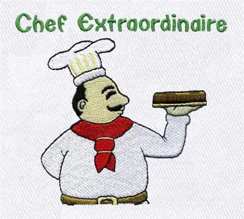 Special Offer Chef Extraordinaire Embroidery Design