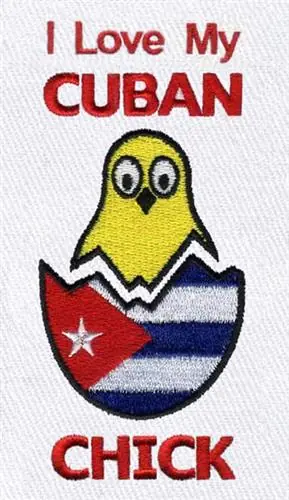 Limited Offer Cuban Chick Embroidery Design