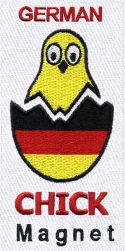 High Quality German Chick Embroidery Design
