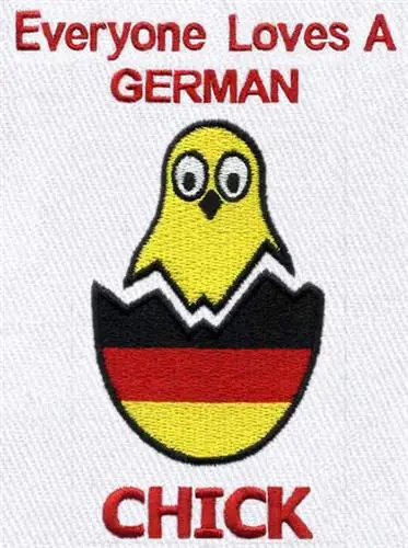 Sale German Chick Embroidery Design