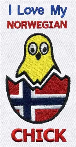 Norwegian Chick Embroidery Design Fresh Stock