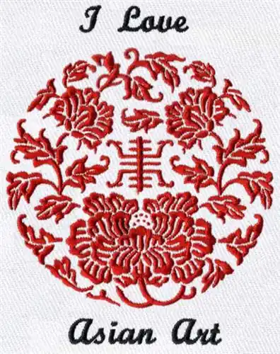 Chinese Flower Pattern Embroidery Design Order Now