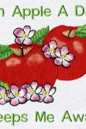 Apples Embroidery Design Popular