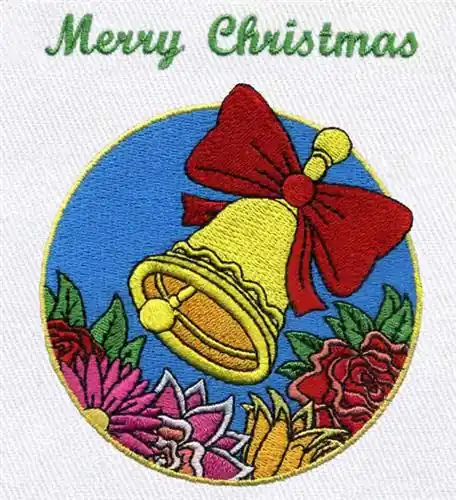 Christmas Bell Embroidery Design Grab Now
