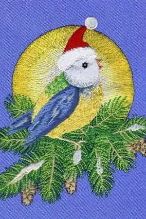 Affordable Christmas Bird Embroidery Design