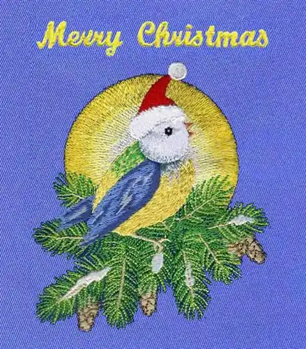 Christmas Bird Embroidery Design New Release
