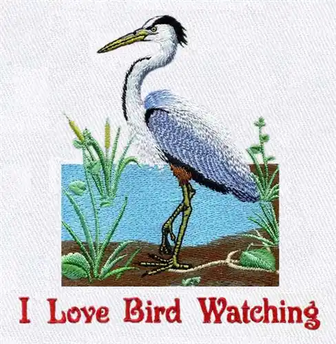 Great Blue Heron Embroidery Design Factory Price
