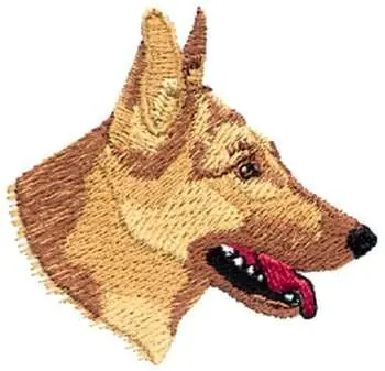German Shepherd Head Embroidery Design Next Day Delivery