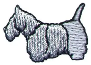 1 Inch Scotty Dog Embroidery Design Exclusive