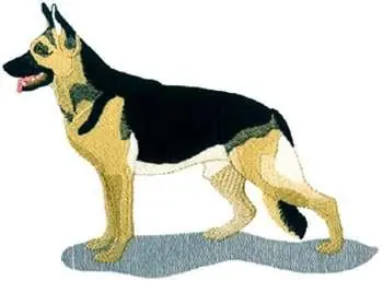 German Shepherd Embroidery Design Limited Edition