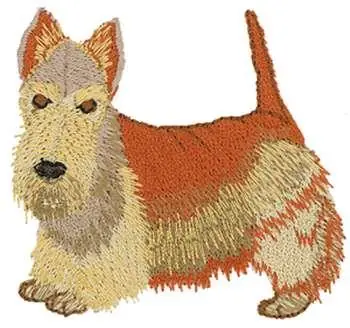 Scotty Dog Embroidery Design Reduced Price