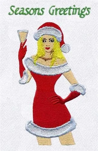 Seasons Greetings Embroidery Design Get Yours