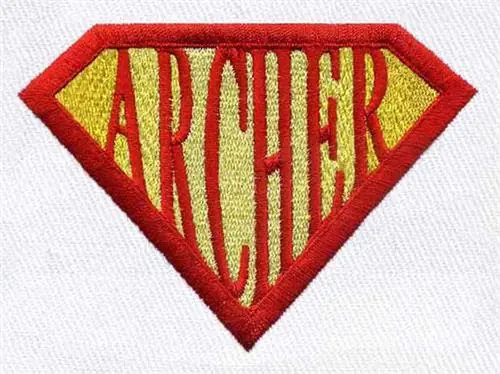 Super Archer Embroidery Design Popular