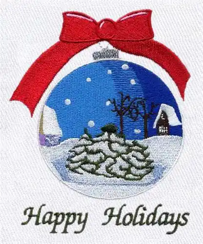 Christmas Ornament Embroidery Design Free Returns