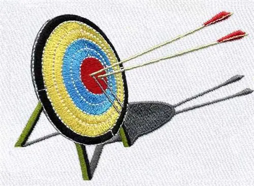 Archery Target Embroidery Design Limited Time
