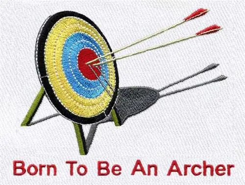 Free Delivery Born Archer Embroidery Design