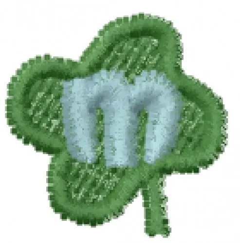 Lucky Clover Font m Embroidery Design Buy Today