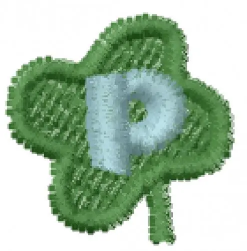 Lucky Clover Font p Embroidery Design Buy Direct