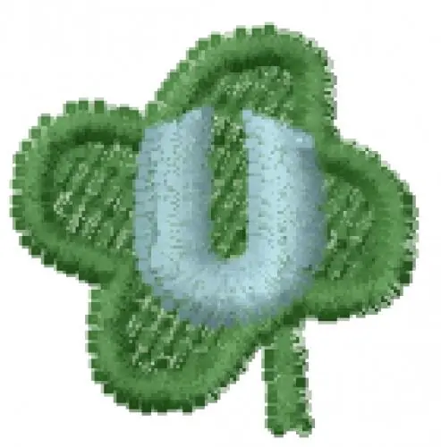 Budget Lucky Clover Font U Embroidery Design