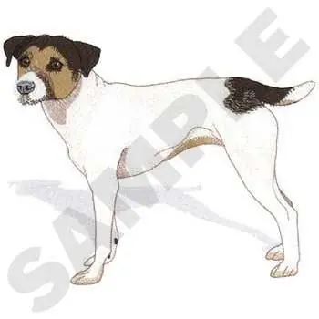 Jack Russell Terrier Embroidery Design Direct From Manufacturer