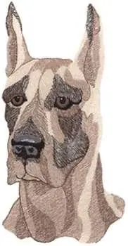 Great Dane Embroidery Design Save Now