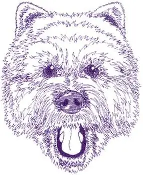 Limited Offer Westie Dog Head Embroidery Design