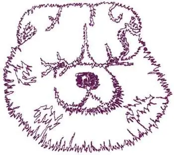 Chow Chow Embroidery Design Seasonal Sale