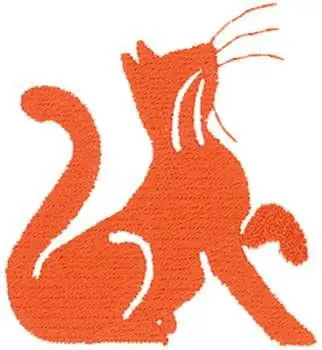 Cat Silhouette Embroidery Design Budget