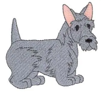 Scotty Dog Embroidery Design Final Sale