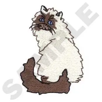 Himalayan Cat Embroidery Design Reduced Price