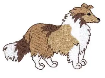 Hassle-Free Returns Collie Embroidery Design