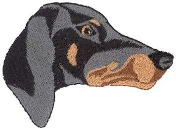 Worldwide Shipping Doberman Uncut Embroidery Design