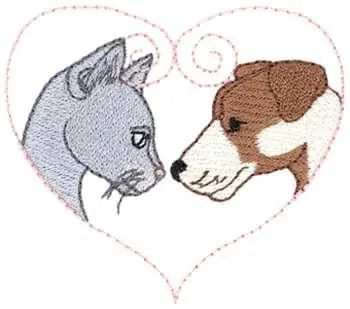 Wholesale Cat & Dog Embroidery Design