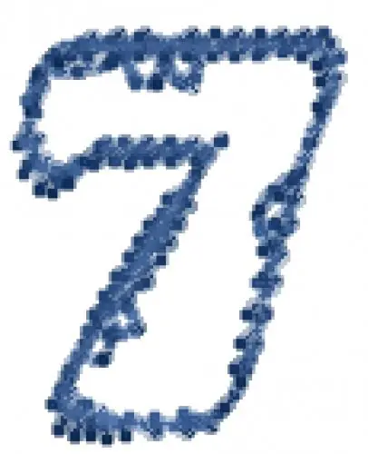Free Returns Heartfilled Number 7 Embroidery Design