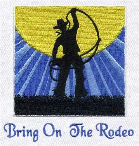 Cowboy in Sun Embroidery Design New Arrival