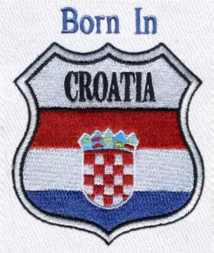 Crest Croatia Flag Embroidery Design Save Now