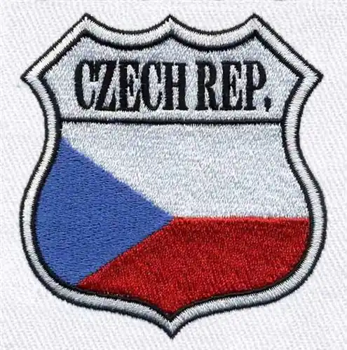 Crest Czech Republic Embroidery Design Discount
