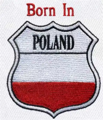 Affordable Crest Poland Flag Embroidery Design