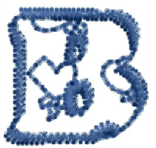Exclusive Offer Heartfilled Font B Embroidery Design