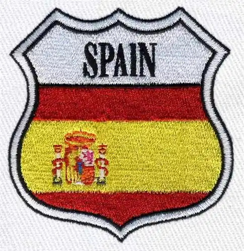 Bargain Crest Spain Flag Embroidery Design