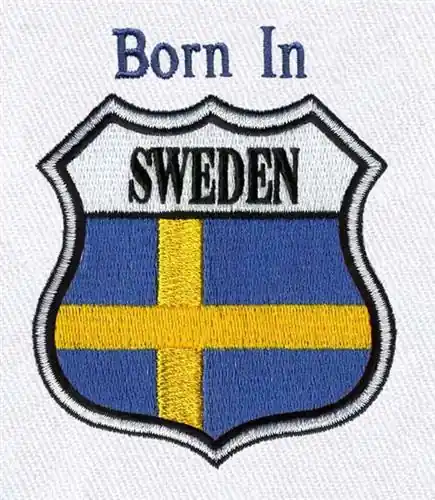Crest Sweden Flag Embroidery Design Buy Direct