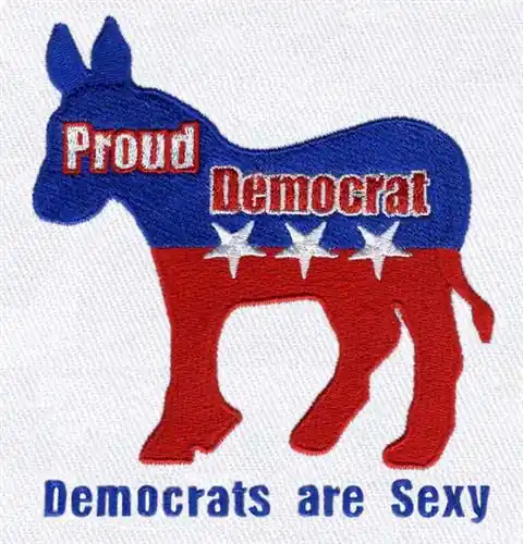 Shop Now Democratic Party Donkey Embroidery Design