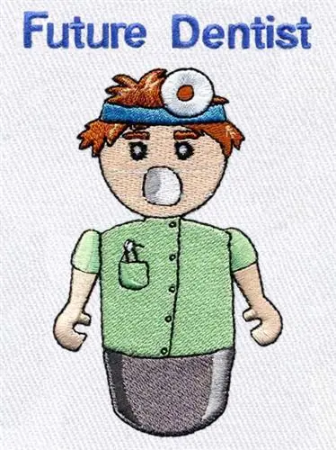 Instant Buy Future Dentist Embroidery Design