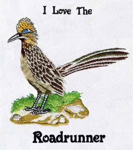 Limited Edition Greater Roadrunner Embroidery Design